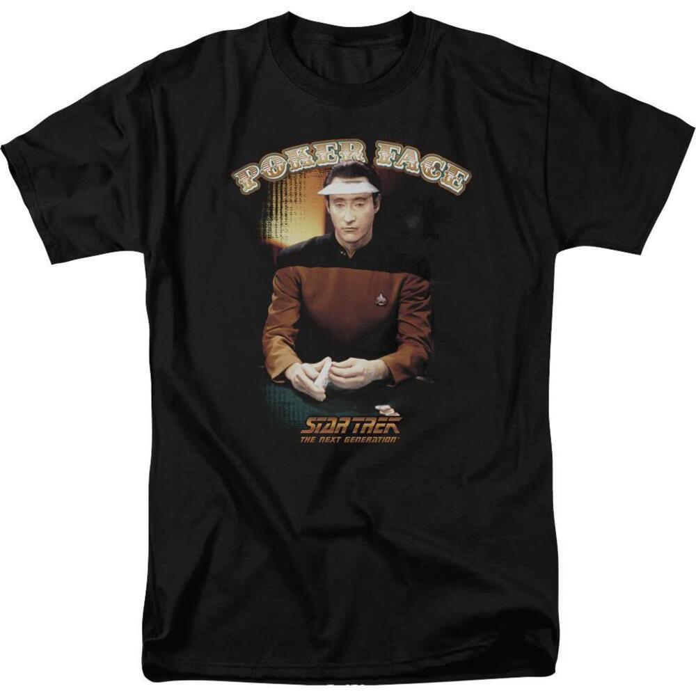 Datas Poker Face Star Trek The Next Generation Tshirt
